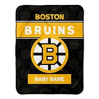 Chad & Jake Boston Bruins 30" x 40" Personalized Baby Blanket