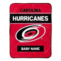 Chad & Jake Carolina Hurricanes 30" x 40" Personalized Baby Blanket