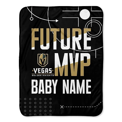 Chad & Jake Vegas Golden Knights 30" x 40" Personalized Baby Blanket