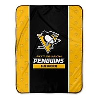 Chad & Jake Pittsburgh Penguins 30" x 40" Personalized Baby Blanket