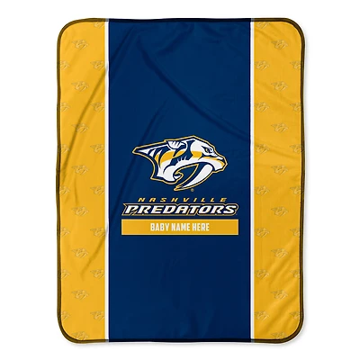 Chad & Jake Nashville Predators 30" x 40" Personalized Baby Blanket