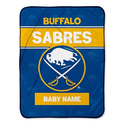 Chad & Jake Buffalo Sabres 30" x 40" Personalized Baby Blanket