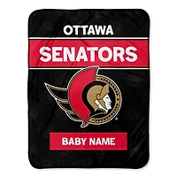 Chad & Jake Ottawa Senators 30" x 40" Personalized Baby Blanket