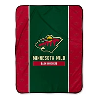 Chad & Jake Minnesota Wild 30" x 40" Personalized Baby Blanket