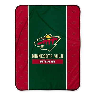Chad & Jake Minnesota Wild 30" x 40" Personalized Baby Blanket