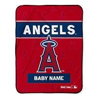 Chad & Jake Los Angeles Angels 30" x 40" Personalized Baby Blanket