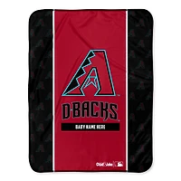 Chad & Jake Arizona Diamondbacks 30" x 40" Personalized Baby Blanket