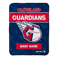 Chad & Jake Cleveland Guardians 30" x 40" Personalized Baby Blanket