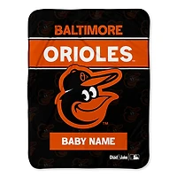 Chad & Jake Baltimore Orioles 30" x 40" Personalized Baby Blanket