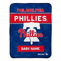Chad & Jake Philadelphia Phillies 30" x 40" Personalized Baby Blanket