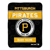 Chad & Jake Pittsburgh Pirates 30" x 40" Personalized Baby Blanket