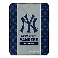 Chad & Jake New York Yankees 30" x 40" Personalized Baby Blanket