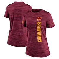 Women's Nike Burgundy Washington Commanders Sideline Velocity Dri-FIT T-Shirt