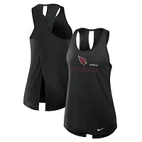 Women's Nike Black Arizona Cardinals  Open-Back Crisscross Dri-FIT Tank Top