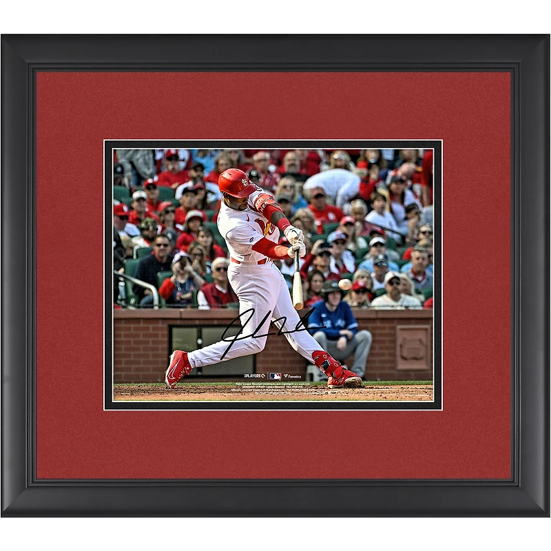 Jordan Walker St. Louis Cardinals Autographed Framed 8" x 10" Opening Day Photograph