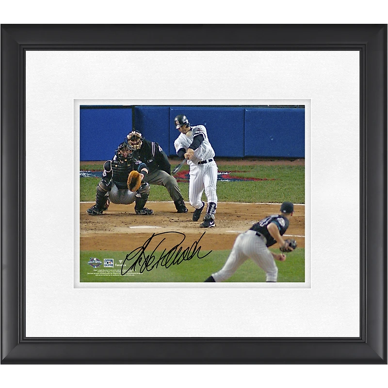 Jorge Posada New York Yankees Autographed Framed 8" x 10" 2001 World Series Home Run Photograph