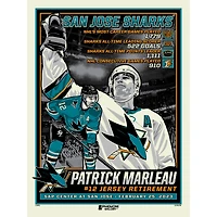 Phenom Gallery Patrick Marleau San Jose Sharks 18" x 24" Serigraph Print