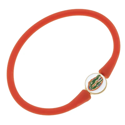 Women' CANVAS Style Florida Gators Enamel Silicone Bali Bracelet