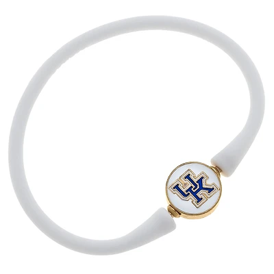 Women' CANVAS Style Kentucky Wildcats Enamel Silicone Bali Bracelet