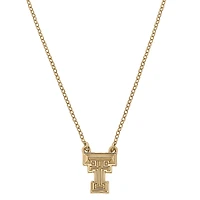 Women's CANVAS Style Texas Tech Red Raiders Gold Plated Pendant Necklace