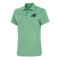 Women's Antigua Heather Green Tulane Green Wave Motivated Polo