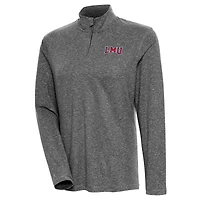 Women's Antigua  Heather Black Loyola Marymount Lions Confront Quarter-Zip Pullover Top