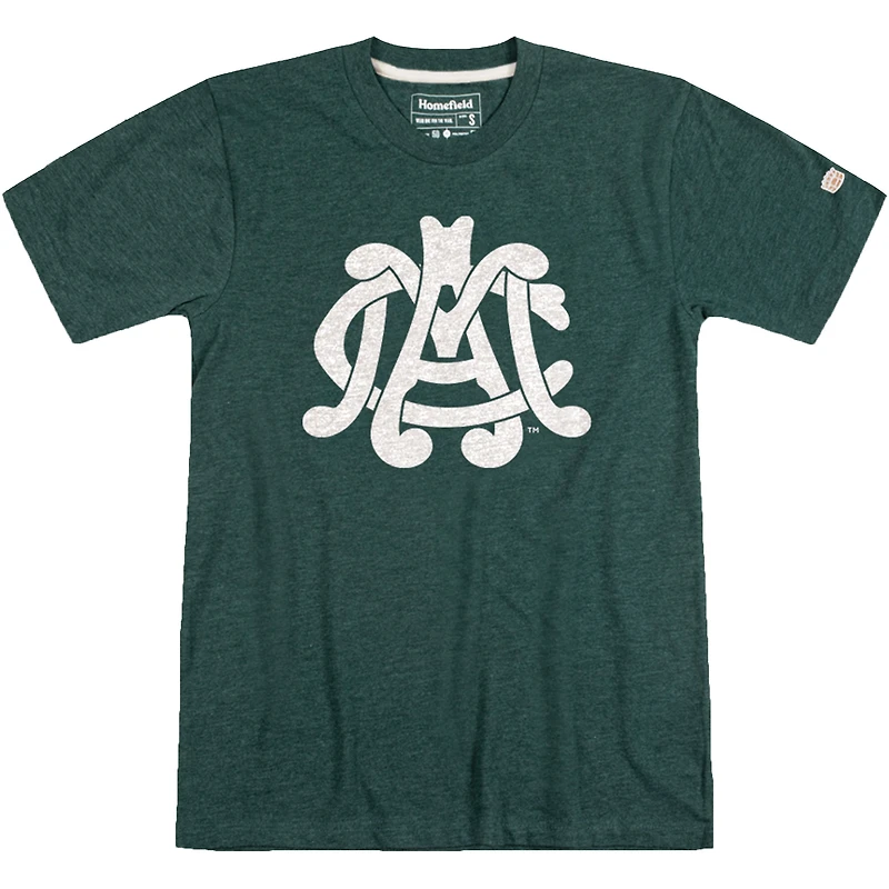 Men's Homefield  Green Michigan State Spartans Vault Interlock "MAC" T-Shirt