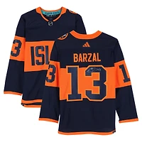 Mathew Barzal New York Islanders Autographed 2024 Stadium Series adidas Authentic Jersey