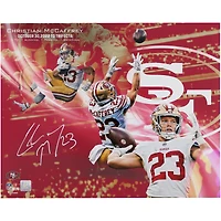 Christian McCaffrey San Francisco 49ers Autographed 16" x 20" TD Trifecta Collage Photograph