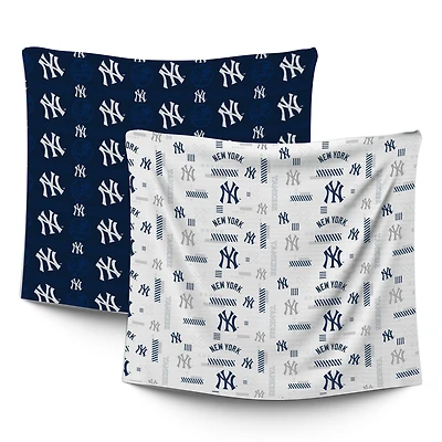 Infant Pegasus  New York Yankees 47" x 47" Home & Away Two-Piece Muslin Blanket Set