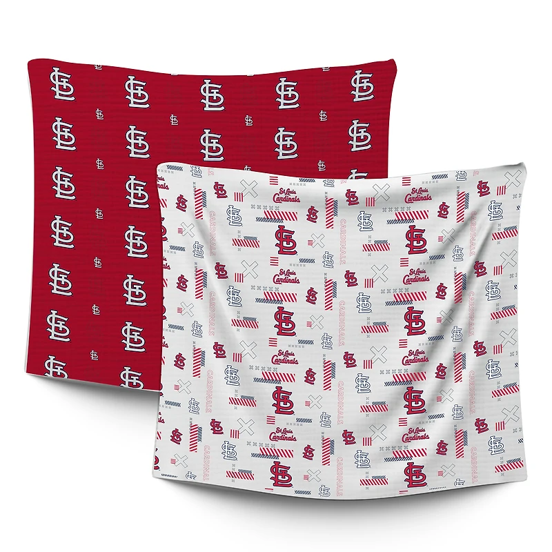 Infant Pegasus  St. Louis Cardinals 47" x 47" Home & Away Two-Piece Muslin Blanket Set