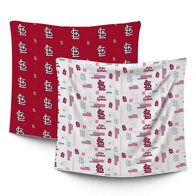 Infant Pegasus  St. Louis Cardinals 47" x 47" Home & Away Two-Piece Muslin Blanket Set