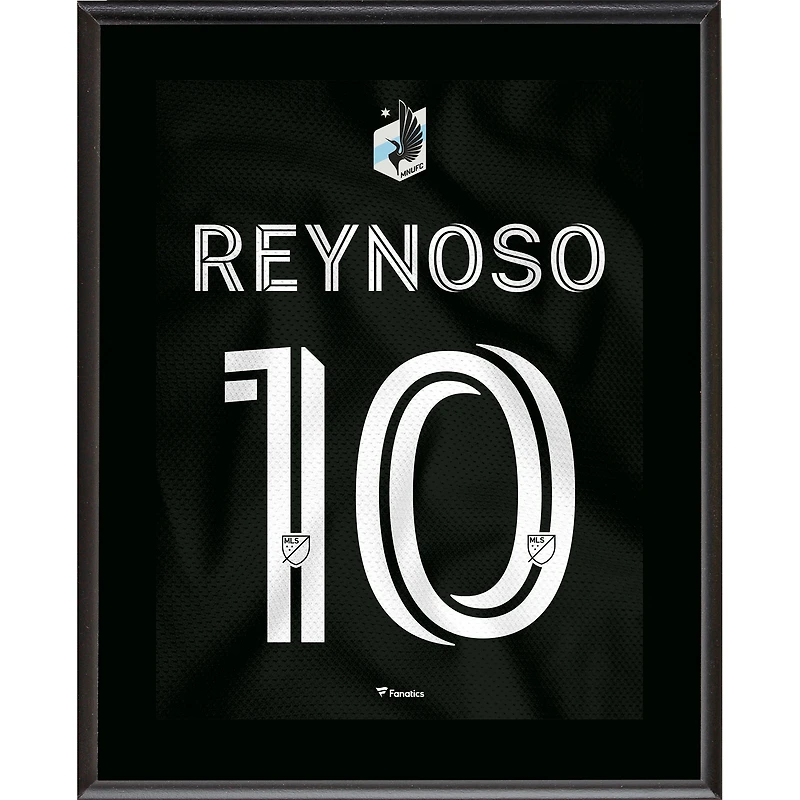 Emanuel Reynoso Minnesota United FC 10.5" x 13" Minnesota Night Jersey Style Number 10 Sublimated Plaque