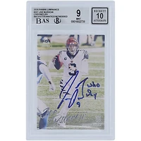 Joe Burrow Cincinnati Bengals Autographed 2020 Panini Luminance #201 Beckett Fanatics Witnessed Authenticated 9/10 Rookie Card with "Who Dey" Inscription - 10,8.5,9.5,9.5 Subgrades