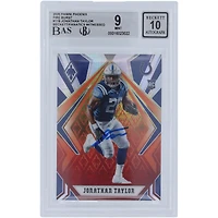 Jonathan Taylor Indianapolis Colts Autographed 2020 Panini Phoenix Fire Burst #118 Beckett Fanatics Witnessed Authenticated /10 Rookie Card
