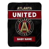 Chad & Jake Atlanta United FC Emblem 30" x 40" Personalized Baby Blanket