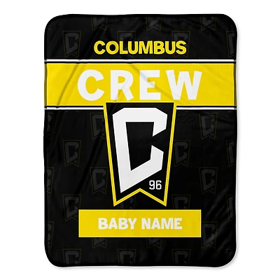 Chad & Jake Columbus Crew Emblem 30" x 40" Personalized Baby Blanket