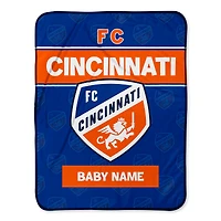 Chad & Jake FC Cincinnati Emblem 30" x 40" Personalized Baby Blanket
