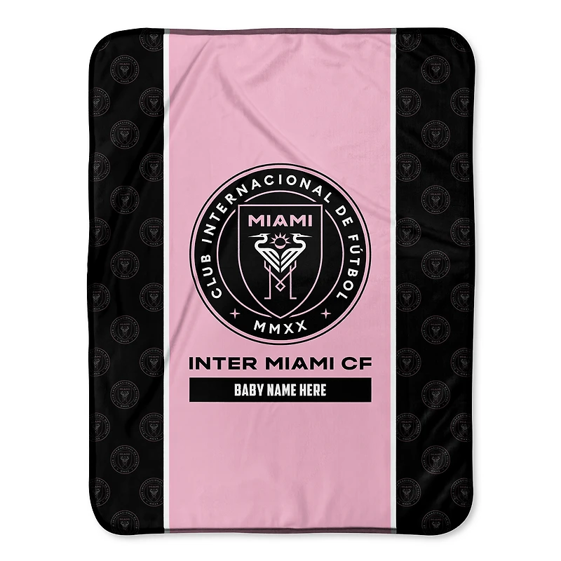 Chad & Jake Inter Miami CF Icon 30" x 40" Personalized Baby Blanket
