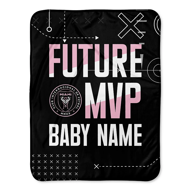 Chad & Jake Inter Miami CF Future MVP 30" x 40" Personalized Baby Blanket