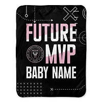 Chad & Jake Inter Miami CF Future MVP 30" x 40" Personalized Baby Blanket