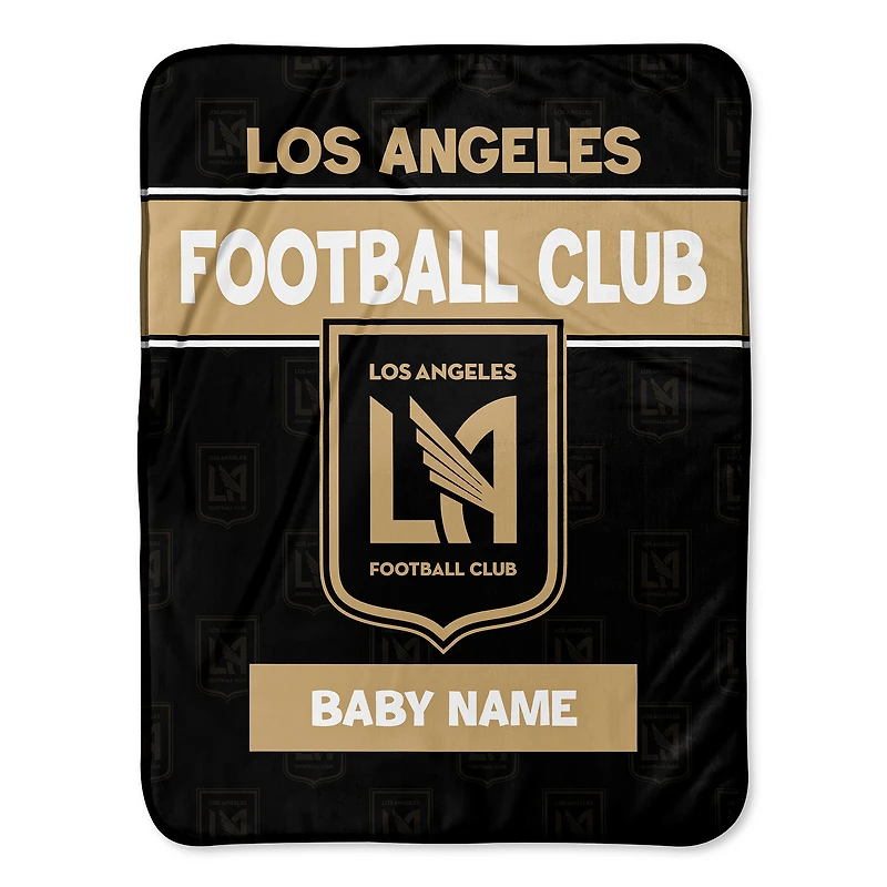 Chad & Jake LAFC Emblem 30" x 40" Personalized Baby Blanket