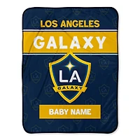 Chad & Jake LA Galaxy Emblem 30" x 40" Personalized Baby Blanket