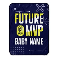 Chad & Jake Nashville SC Future MVP 30" x 40" Personalized Baby Blanket
