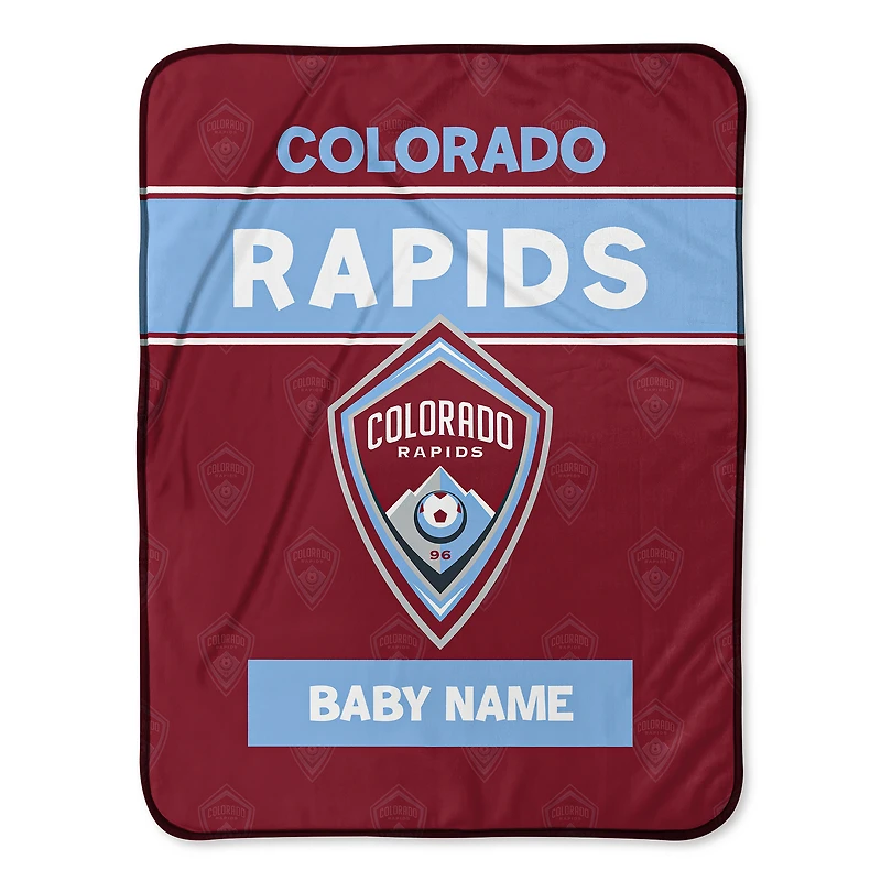 Chad & Jake Colorado Rapids Emblem 30" x 40" Personalized Baby Blanket