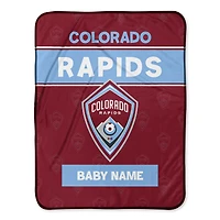 Chad & Jake Colorado Rapids Emblem 30" x 40" Personalized Baby Blanket
