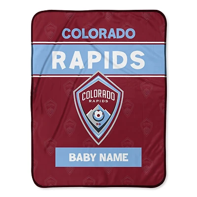 Chad & Jake Colorado Rapids Emblem 30" x 40" Personalized Baby Blanket