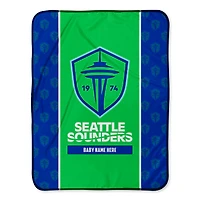 Chad & Jake Seattle Sounders FC Icon 30" x 40" Personalized Baby Blanket