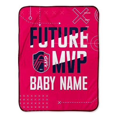 Chad & Jake St. Louis City SC Future MVP 30" x 40" Personalized Baby Blanket
