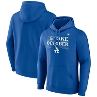 Men's Fanatics  Royal Los Angeles Dodgers 2023 Postseason Locker Room Pullover Hoodie